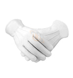 Masonic Soft Leather Gloves Plain