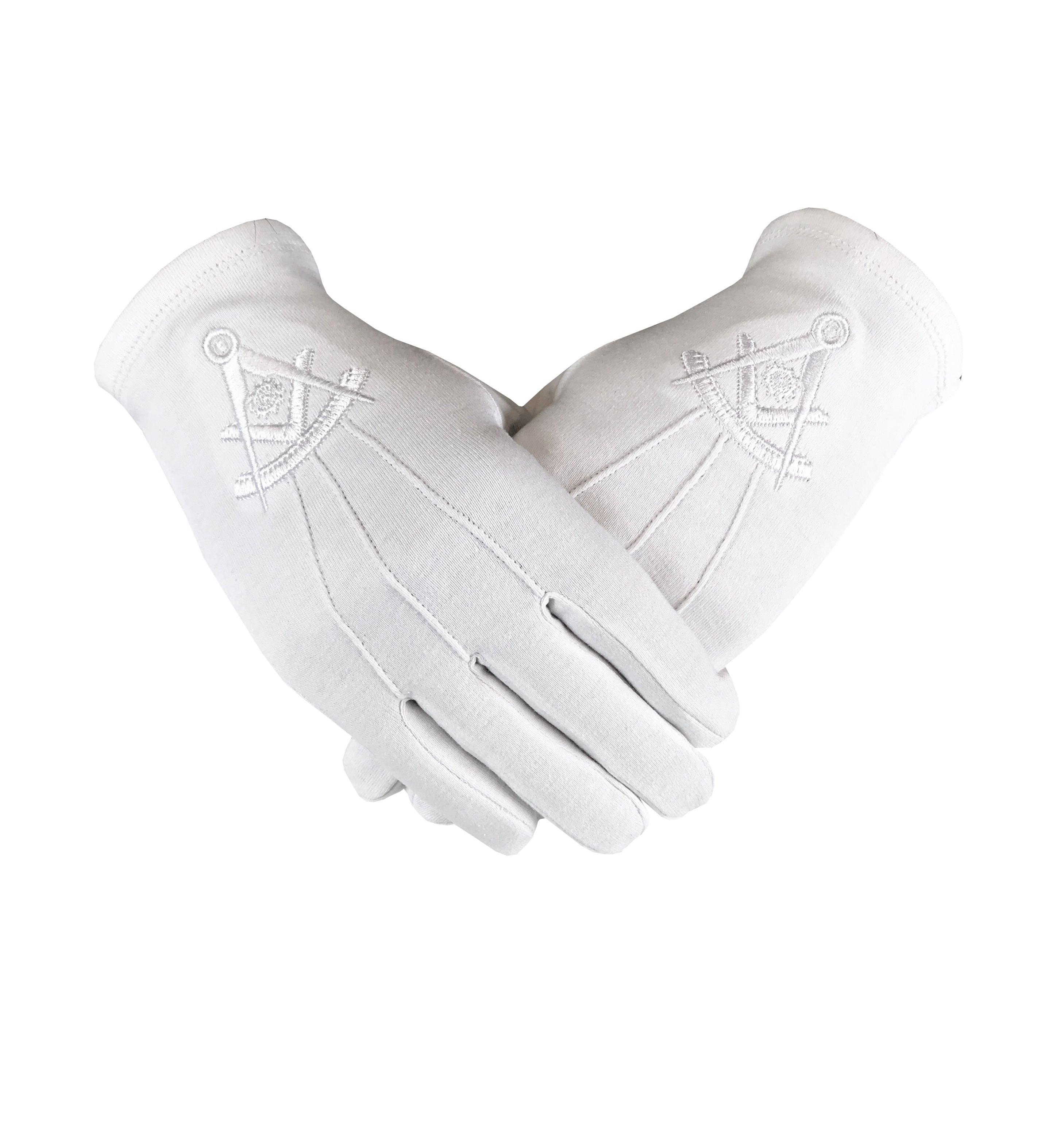 Past Master Masonic Cotton Glove