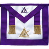 Masonic Past Thrice Illustrious Master PTIM Apron Hand Embroidered