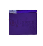Masonic Past Master Hand Embroided Apron Gold/Silver  Embroidery Purple Velvet