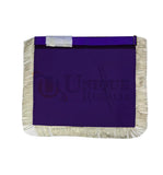 Masonic MASTER MASON Gold/Silver Embroided Apron square compass with G Purple