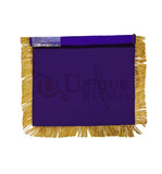 Masonic MASTER MASON Gold/Silver Embroided Apron square compass with G Purple