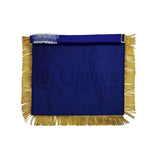Masonic MASTER MASON Gold/Silver Embroided Apron square compass with G Blue