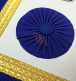 Craft Provincial Full dress Apron with blue Rosettes and Collar SetUnique_Regalia