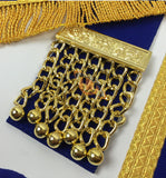 Craft Provincial Full dress Apron with blue Rosettes and Collar SetUnique_Regalia