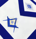 Masonic Blue Lodge Master Mason Apron Machine Embroidery Blue - kitchcutlery
 - 2