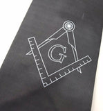 Masonic Square compass and G Black Tie Unique_Regalia