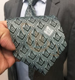 Masonic Tie with Square Compass with G Unique_Regalia