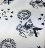 Masonic white Symbolic Necktie black and white Unique_Regalia