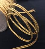 Masonic Silver or gold Mylar Russian cord, braid SOUTACHE 5Mtr 4mm _Unique_Regalia