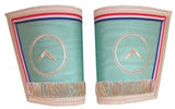 Masonic Gauntlets Cuffs Embroidered With Fringe Worshipful Master Emulation Rite