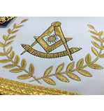 Masonic Blue Lodge Past Master Gold Machine Embroidery Purple Apron - kitchcutlery
 - 3