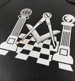 Masonic Apron Case with Printed Pavement Pillars Logo