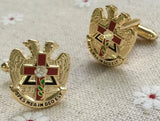 Scottish Rite Rose Freemason Cufflinks