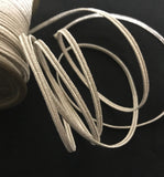 Masonic Silver or gold Mylar Russian cord, braid SOUTACHE 5Mtr 4mm _Unique_Regalia
