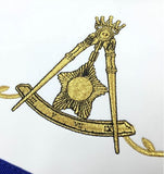 Masonic Blue Lodge 14th Degree Machine Embroidered Lambskin Apron