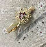 Scottish Rite Rose Freemason Tie Clip