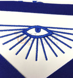 Masonic Blue Lodge Officers Apron Machine Embroidery Set of 15 Pcs