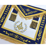 Masonic Blue Lodge Master Mason Gold Machine Embroidery Apron - kitchcutlery
 - 2