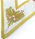Masonic Rose Croix 33rd Degree Silk Apron