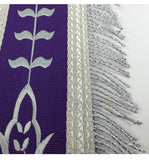 Masonic Blue Lodge Past Master Silver Machine Embroidery Purple Apron - kitchcutlery
 - 5