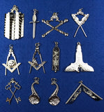 Masonic Blue Lodge Officers Collars Jewel Set of 12 pieces