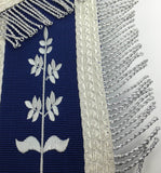 Masonic Blue Lodge Master Mason Silver Machine Embroidery Freemasons Apron - kitchcutlery
 - 4