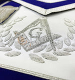 Blue Lodge Master Mason Apron Hand Embroidery Apron Gauntlet and Collar Set