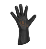 Masonic Knight of Malta Black Gauntlets Soft Leather Gloves - kitchcutlery
 - 2