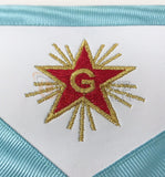 Master Mason Groussier French Rite Square Compass MB Apron