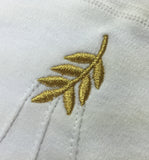Masonic Acacia Leaf Machine Embroidery White Cotton Gloves  - kitchcutlery
 - 2