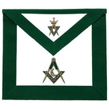 Allied Masonic Degree AMD Hand Embroidered Officer Apron - Junior Deacon