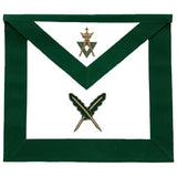 Allied Masonic Degree AMD Hand Embroidered Officer Apron - Secretary Unique Regalia