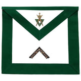 Allied Masonic Degree AMD Hand Embroidered Officer Apron - Worshipful Master Unique Regalia