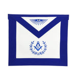Copy of Masonic Blue Lodge Master Mason Apron Machine Embroidery with Fringe Navy - kitchcutlery
 - 1