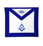 Masonic Blue Lodge Master Mason Apron Machine Embroidery