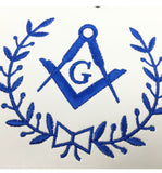 Copy of Masonic Blue Lodge Master Mason Apron Machine Embroidery with Fringe Navy - kitchcutlery
 - 2