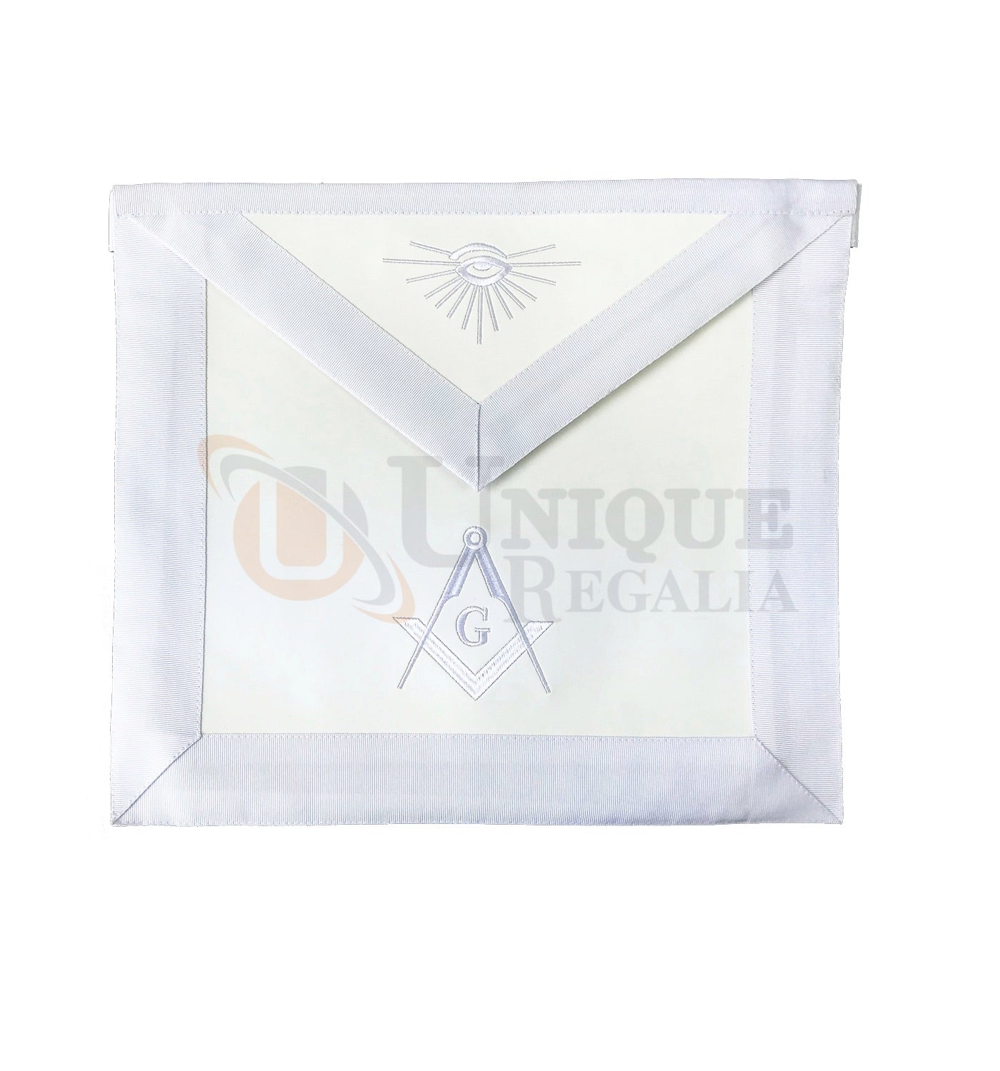 Blue Lodge Master Mason Apron with Square Compass G