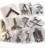 Masonic Blue Lodge Officers Collars Jewel Set of 12 pieces
