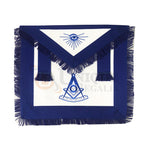 Blue Lodge Past Master Apron with Blue Fringe