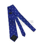 Masonic Regalia Craft Masons Silk Tie Embroided Square Compass & G Blue Unique Regalia