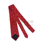 Masonic Regalia Craft Masons Silk Tie Embroided Square Compass & G Red Unique Regalia