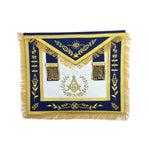 Masonic Blue Lodge Master Mason Gold Machine Embroidery Apron - kitchcutlery
 - 1