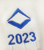 10 Pairs Masonic Embroidered Cotton Gloves Personalised with Square Compass Lodge Name Number & Logo