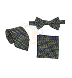 Masonic Regalia Tie,Bow Tie and Handkerchief Set