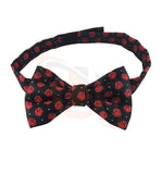 Masonic Rose Croix polkadot Bow Tie with Red Logo