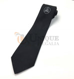 Masonic Royal arch 100% Silk Woven Tie with royal arch logo Black 