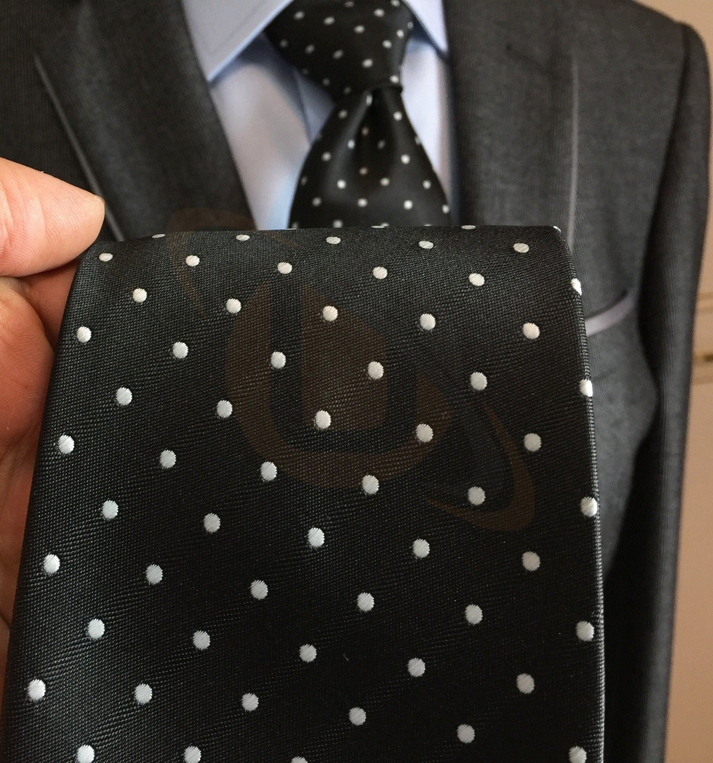 Masonic 100% silk Rose Croix polkadot Tie with Logo Unique Regalia
