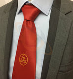 Masonic 100% silk Royal Arch RA Silk Tie with embroided Logo Unique Regalia
