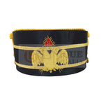 Scottish Rite A.A.S.R. 32nd Degree Double Headed Eagle Cap-Crown Hand Embroidery MD032